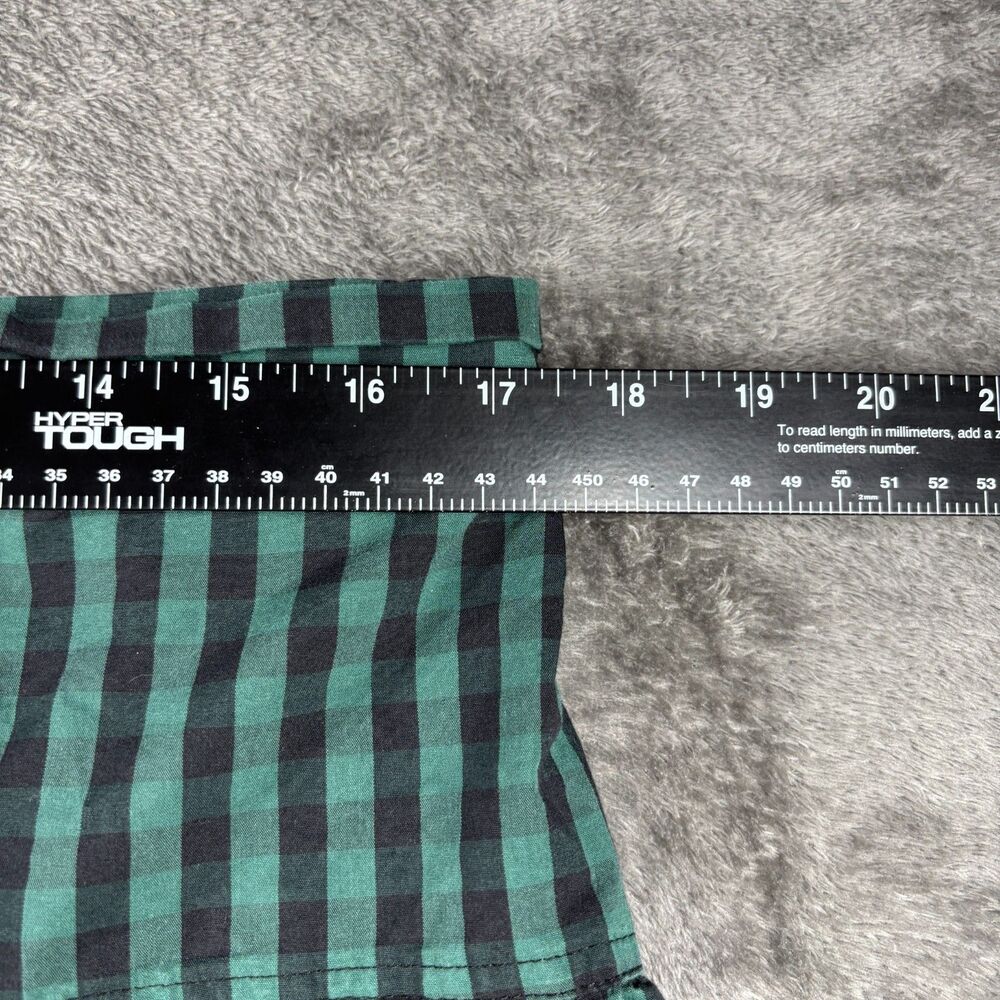 Draper James RSVP Women Midi Skirt Paperbag Buffalo Plaid Green Black XL M282 - Picture 5 of 8